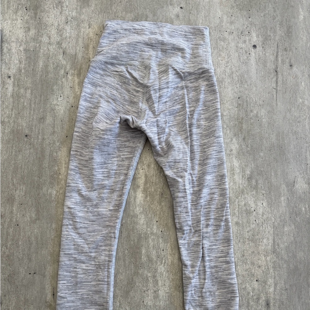 Lululemon Athletica Gray striped Leggings